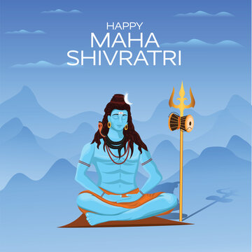 Maha Shivratri Mahadev Creative Vector
