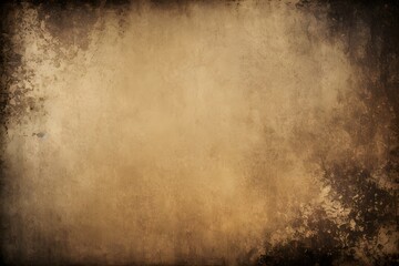 Grunge wall background. The distressed, rough elements are rendered in dark gold tones, creating a visually dynamic abstract design. Isolated in gold on a bold dark backdrop.	