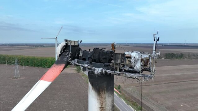 Destroyed Windmill Wind Turbine Fire Images – Browse 2,083 Stock Photos, Vectors, and ...