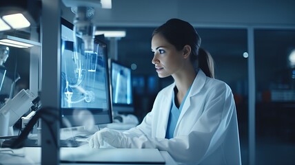 A clinical laboratory showcasing advanced equipment for diagnostic testing and analysis