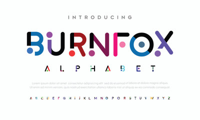 Burnfox . the luxury and elegant font glamour style - obrazy, fototapety, plakaty