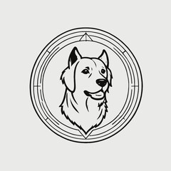 Dog Logo Design EPS format Very Cool 