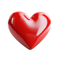shiny red heart isolated on transparent background Remove png, Clipping Path, pen tool