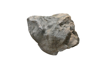 Natural limestone rock isolated on white background.