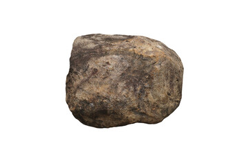 Sample raw of tuff rock isolated on white background. volcanic ash rock.