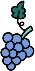 grapes doodle