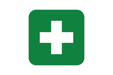Fototapeta premium first aid medical health icon. medical emergency plus symbol