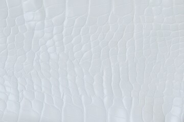 White artificial crocodile skin texture beautiful abstract background