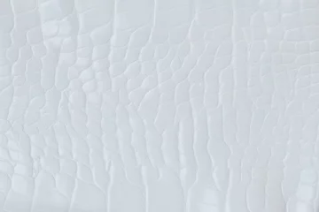 Deurstickers White artificial crocodile skin texture beautiful abstract background © ประพันธ์ บุญเหมาะ