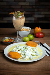 fotografía de ceviche típico del Perú,