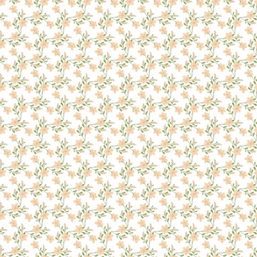 Free vector hand drawn small flowers pattern design