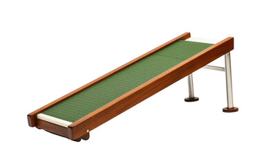 A Single Image Displaying the Adjustable Putting Ramp on a White or Clear Surface PNG Transparent Background.