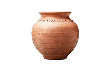 Fototapeta na wymiar Exploring the Timeless Design of the Isolated Clay Pot on a White or Clear Surface PNG Transparent Background.