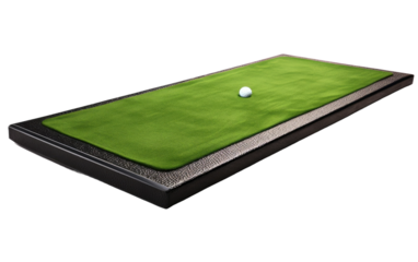 A Glimpse into the Electric Putting Mat with Auto Ball Return on a White or Clear Surface PNG Transparent Background.