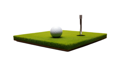 Indoor Putting Cup Target, a Golf Essential on a White or Clear Surface PNG Transparent Background.