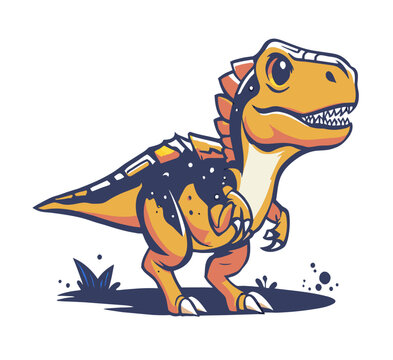 illustration dinosaurs for tshirt design