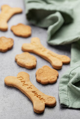 Homemade dog biscuits