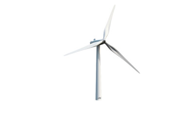 An Insight into the Isolated Wind Turbine Generator on a White or Clear Surface PNG Transparent Background.