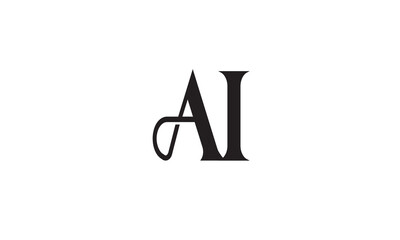 AI, IA , A ,I, Abstract Letters Logo Monogram	