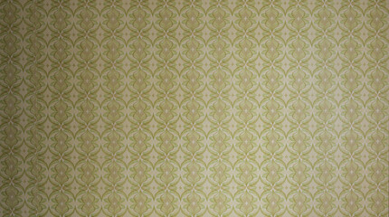 Old wallpaper on the wall. Old wallpaper for texture or background.