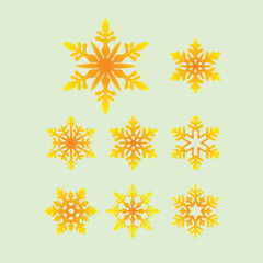 Free Vector Snowflakes Illustrator and Photoshop Shapesdesign.