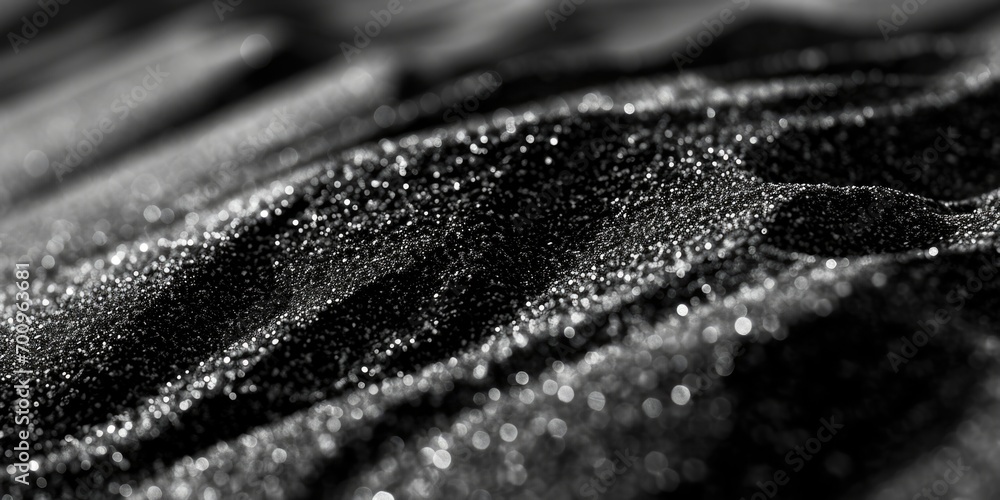 Poster a black and white photo of a wet cloth. versatile image suitable for various projects