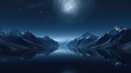 Moonlit Majesty, A Glimpse of the Ephemeral Glassy Mountain