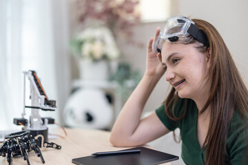 College students use STEM robot for hands-on learning, merging engineering, problem-solving at home