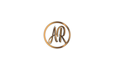 AR, RA , A , R , Abstract Letters Logo Monogram