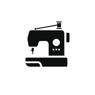Sewing machine icon isolated on transparent background