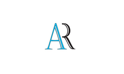 AR, RA , A , R , Abstract Letters Logo Monogram