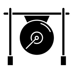 Gong glyph icon, related to Chinese new year theme. use for web, digital and app development