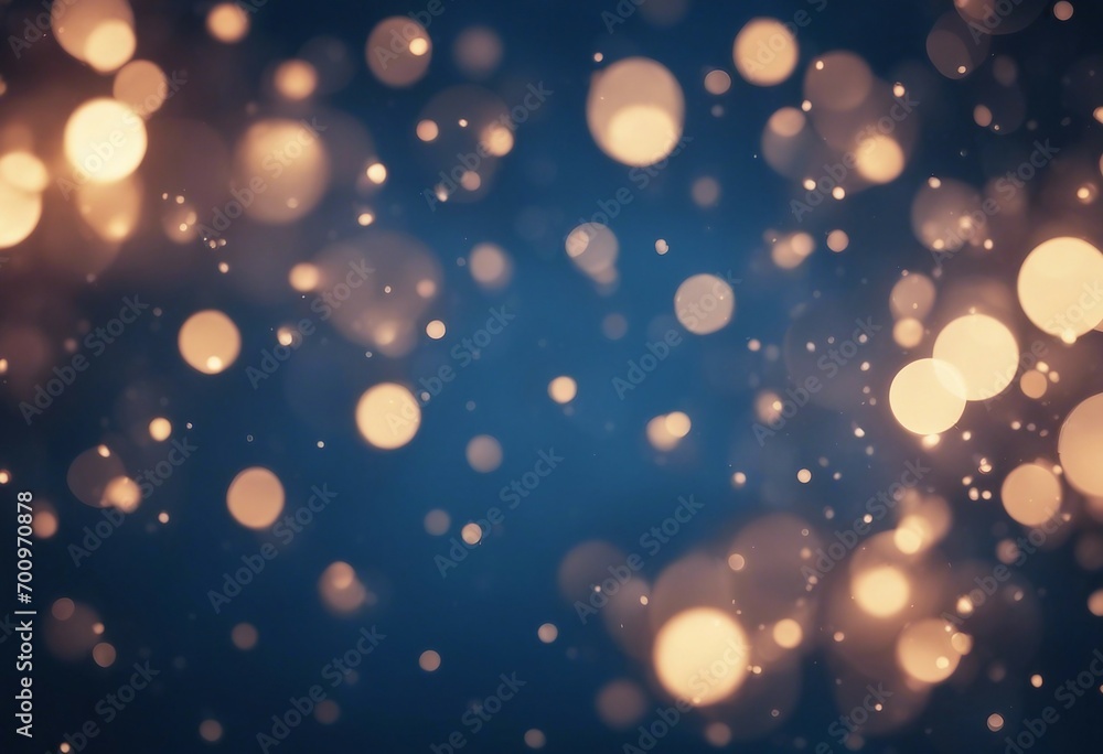 Poster blue glow particle abstract bokeh background