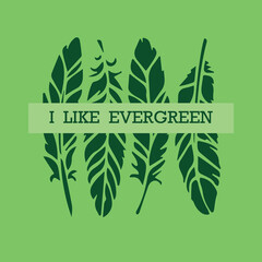 Free Vector leaves with Place for Your Text design