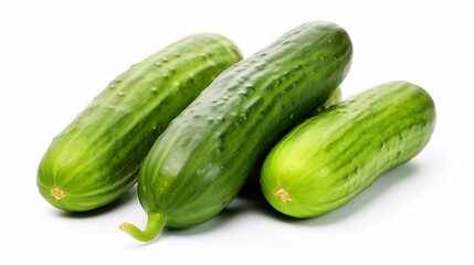 Cucumber or cucumbers on a white background