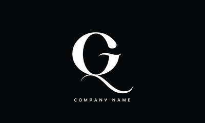 QG, GQ, Q, G Abstract Letters Logo Monogram