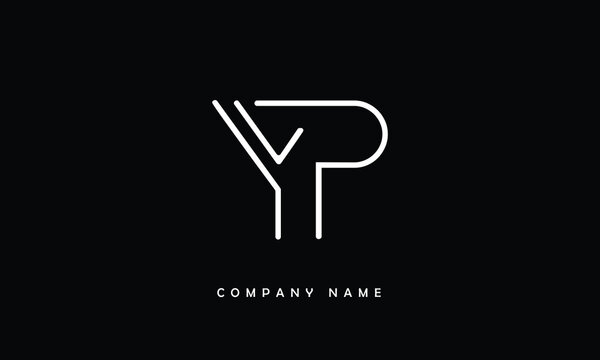 YP, PY, Y, P Abstract Letters Logo Monogram