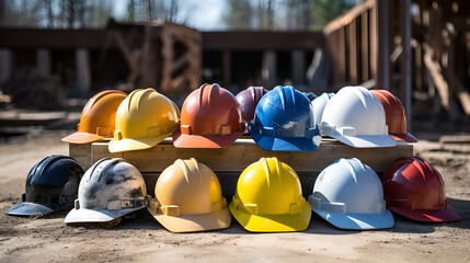 the OSHA regulations regarding safety helmets. Helmet Safety Standards OSHA - obrazy, fototapety, plakaty
