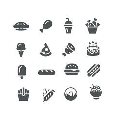 set of fast food icons vector design , food vector icon