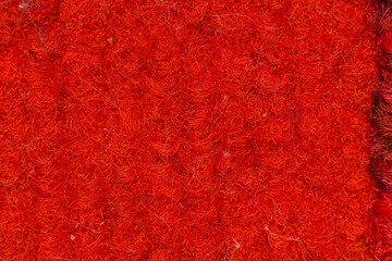 Red wool texture, fabric texture