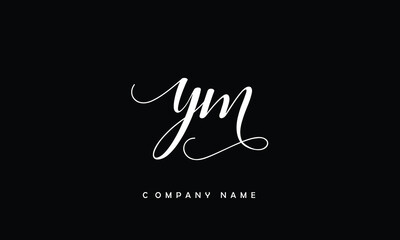 YM, MY, Y, M Abstract Letters Logo Monogram