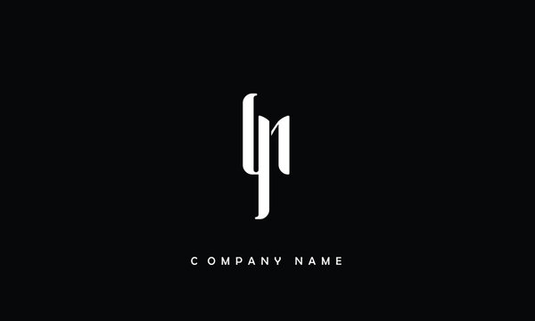 YN, NY, Y, N Abstract Letters Logo Monogram
