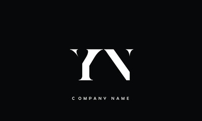 YN, NY, Y, N Abstract Letters Logo Monogram