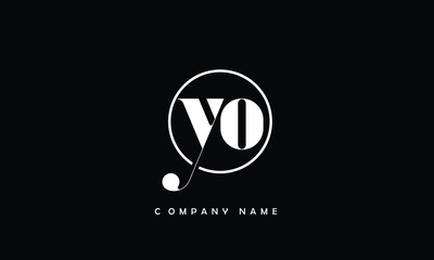 YO, OY, Y, O Abstract Letters Logo Monogram 