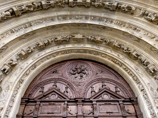Saint Martin's catholic church, L'isle-Adam. ympanum