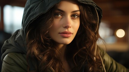 Fototapeta premium A beautiful model actress