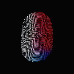 Generative AI image of a finger print