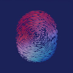 Generative AI image of a finger print