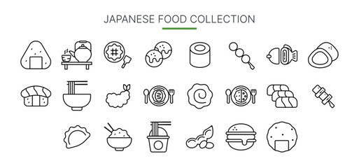 Japanese Food Icon suitable for web and apps icon presentation poster and social media