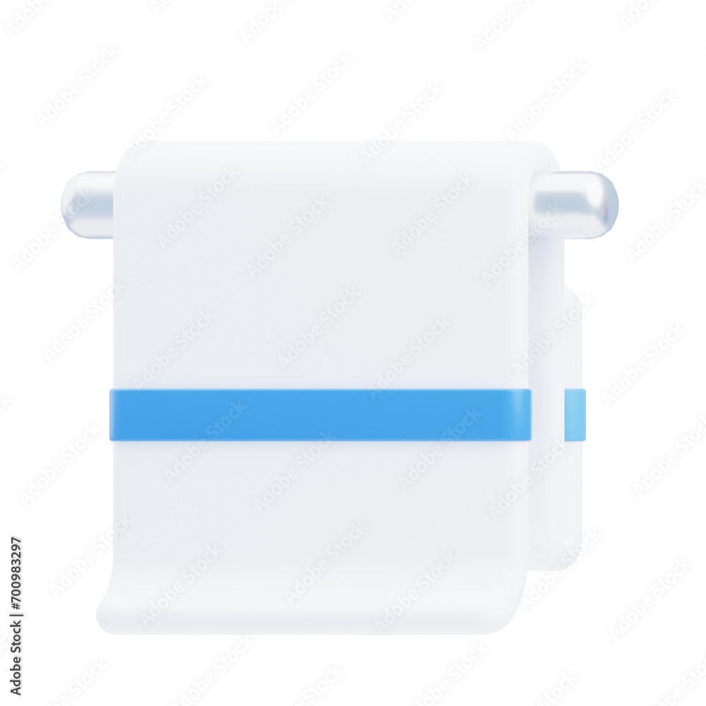 Poster white blanket model for a clean aesthetic. captivating 3d representation of a white blanket. 3d illu